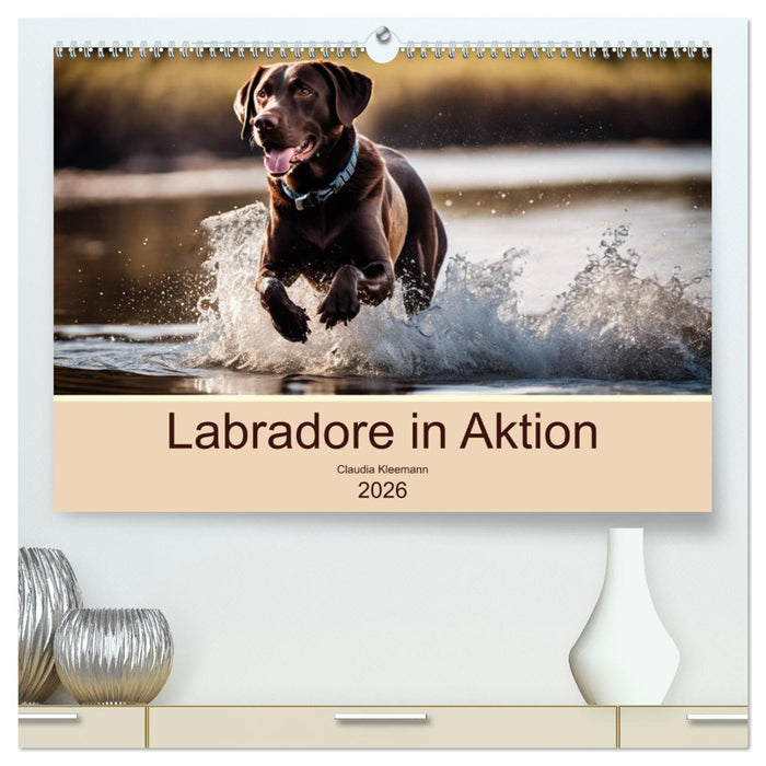 Labradore in Aktion (CALVENDO Premium Wandkalender 2026)