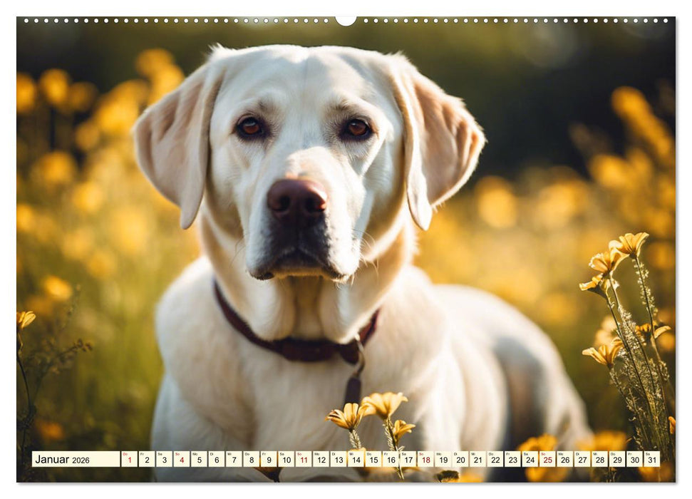 Labradore in Aktion (CALVENDO Premium Wandkalender 2026)