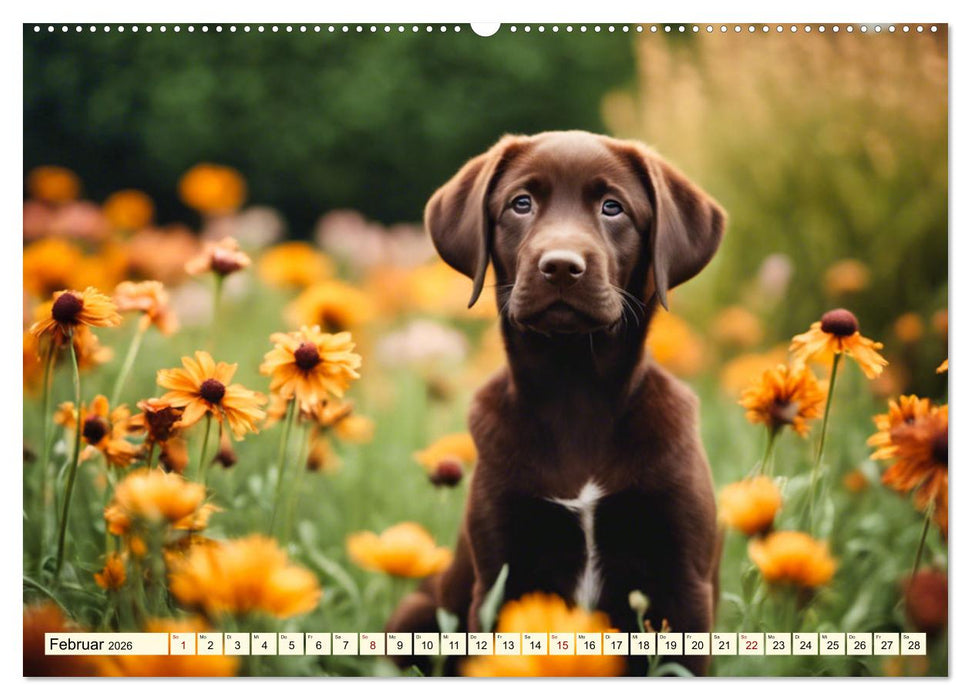 Labradore in Aktion (CALVENDO Premium Wandkalender 2026)