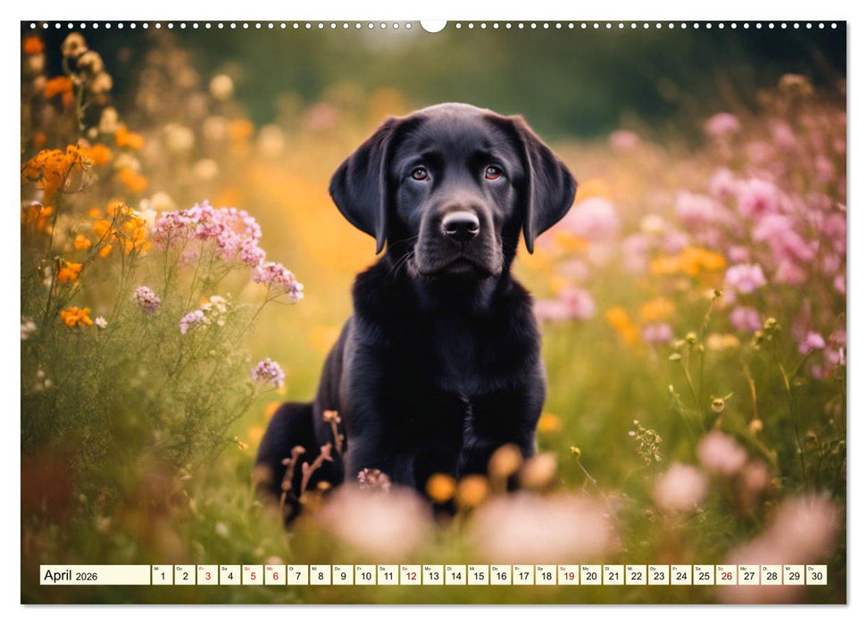 Labradore in Aktion (CALVENDO Premium Wandkalender 2026)
