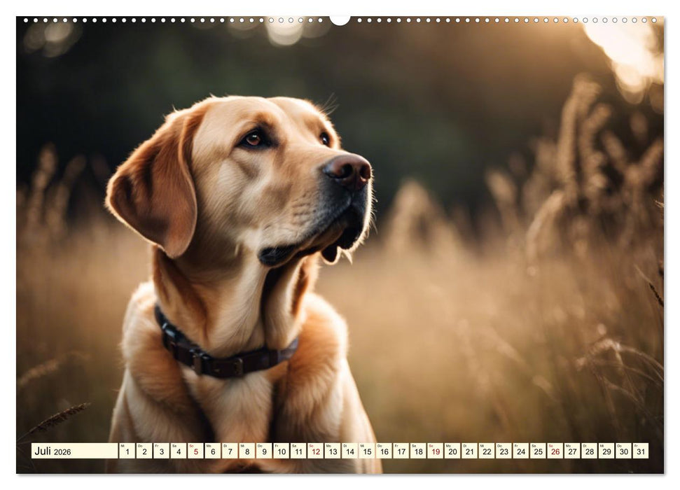 Labradore in Aktion (CALVENDO Premium Wandkalender 2026)