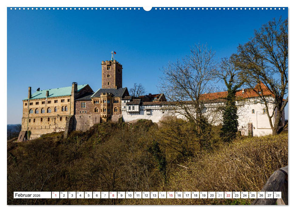 Historische Wartburg (CALVENDO Wandkalender 2026)