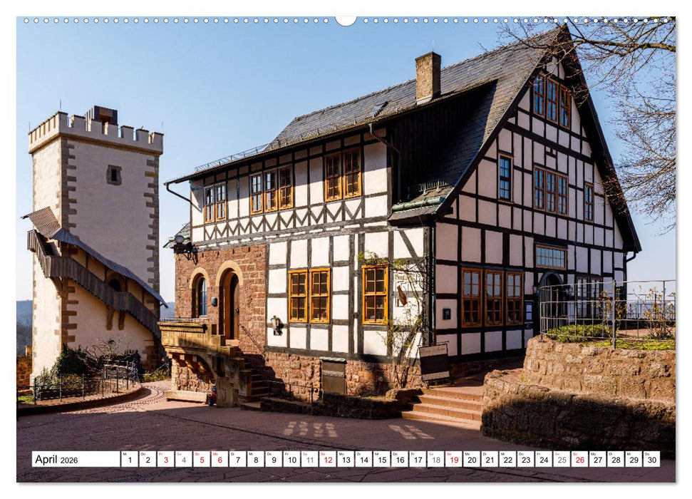 Historische Wartburg (CALVENDO Wandkalender 2026)