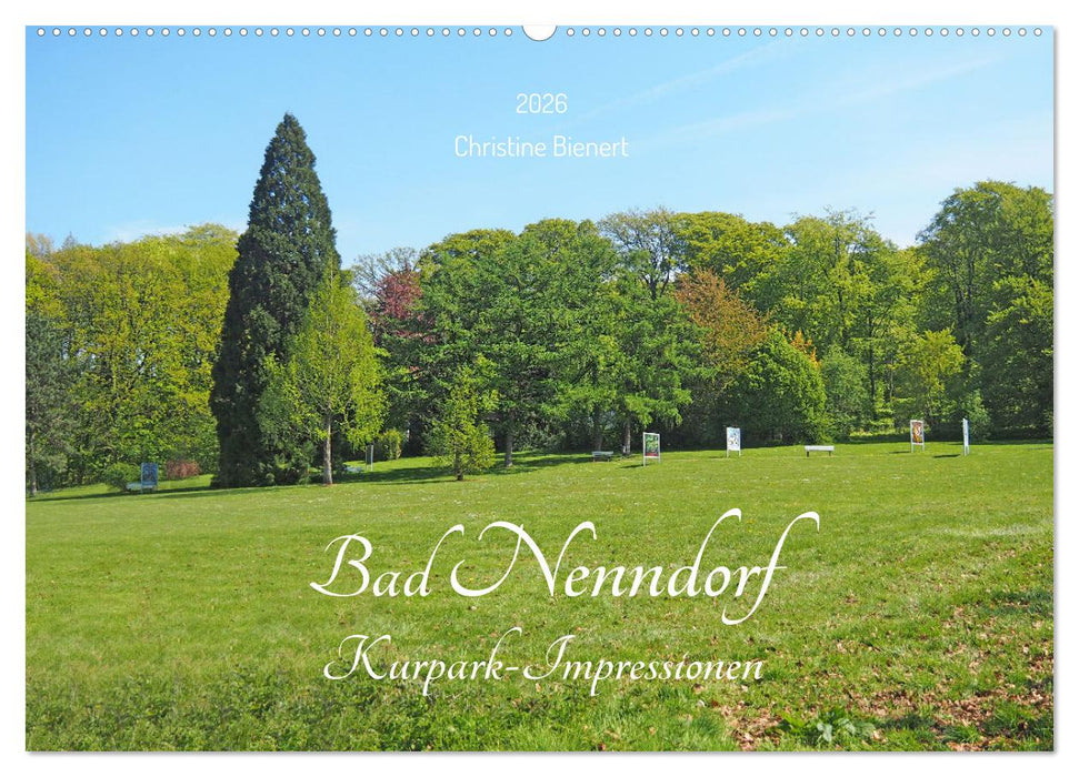 Bad Nenndorf, Kurpark-Impressionen (CALVENDO Wandkalender 2026)