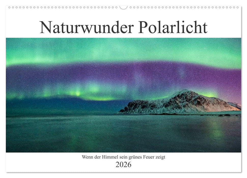 Naturwunder Polarlicht (CALVENDO Wandkalender 2026)