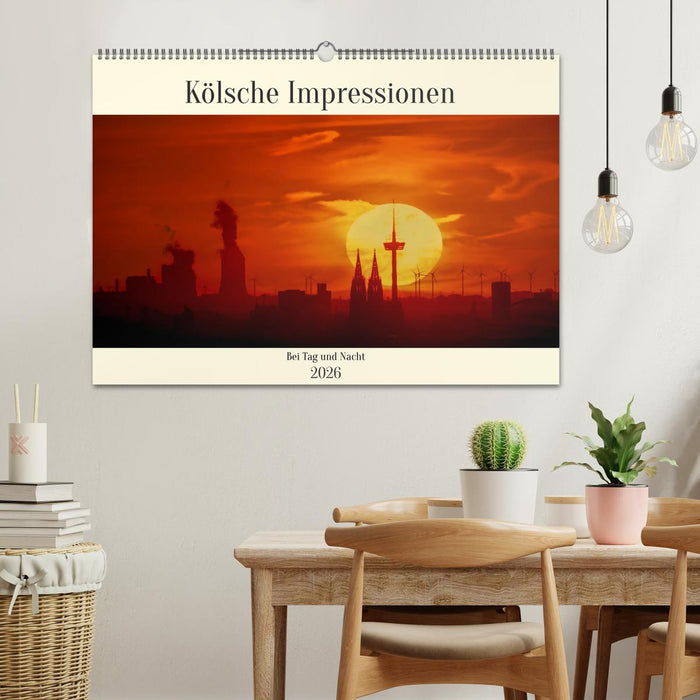 Kölsche Impressionen bei Tag und Nacht (CALVENDO Wandkalender 2026)