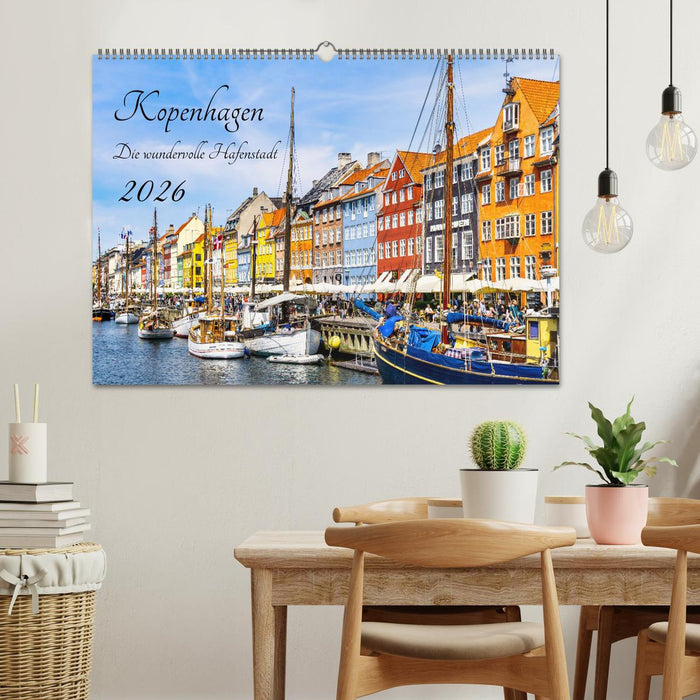 Kopenhagen - Die wundervolle Hafenstadt (CALVENDO Wandkalender 2026)