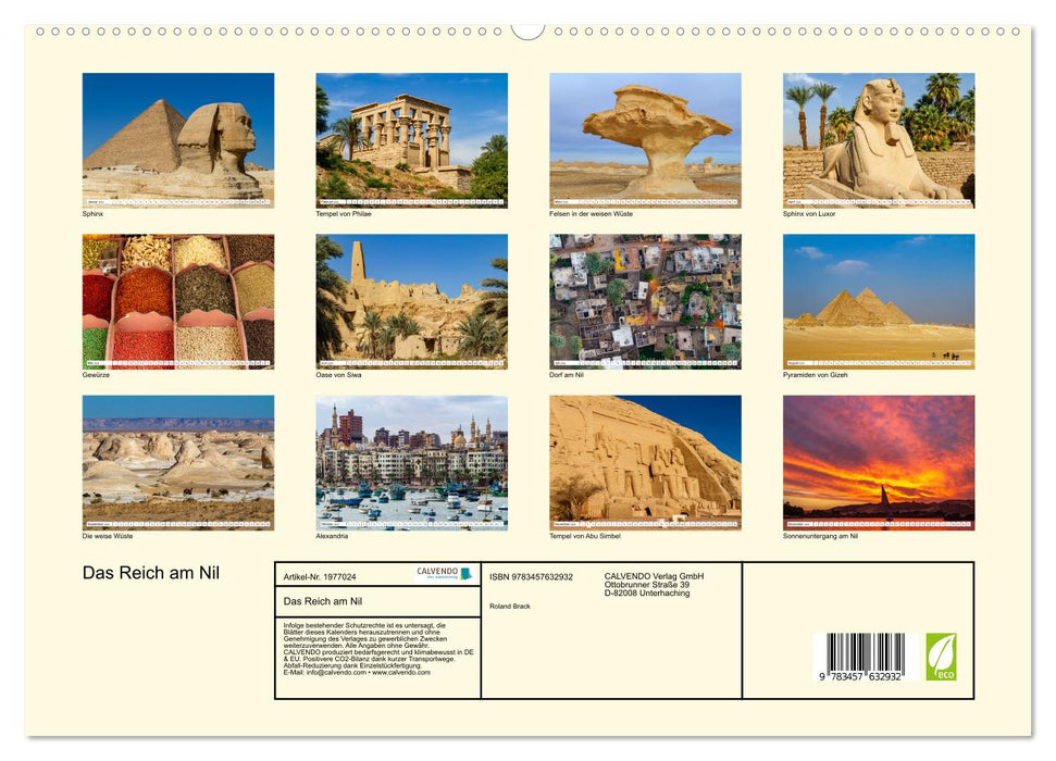 Das Reich am Nil (CALVENDO Wandkalender 2026)