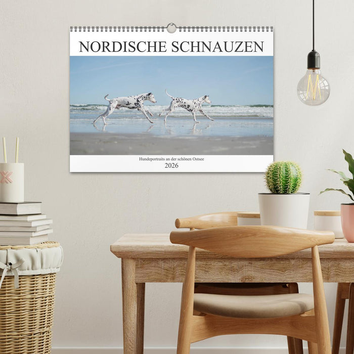 Nordische Schnauzen (CALVENDO Wandkalender 2026)