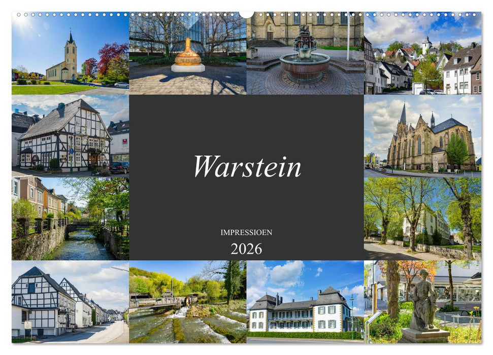 Warstein Impressionen (CALVENDO Wandkalender 2026)