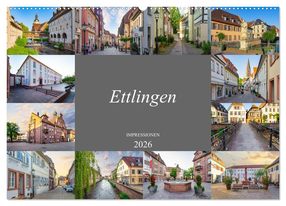 Ettlingen Impressionen (CALVENDO Wandkalender 2026)