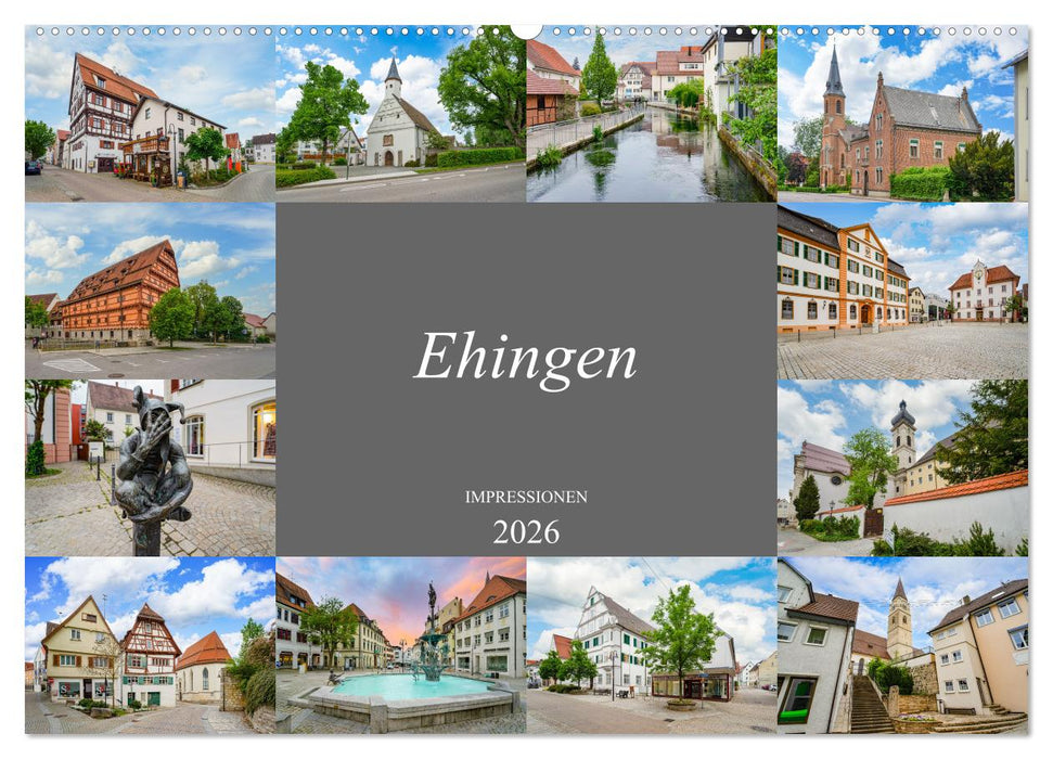 Ehingen Impressionen (CALVENDO Wandkalender 2026)