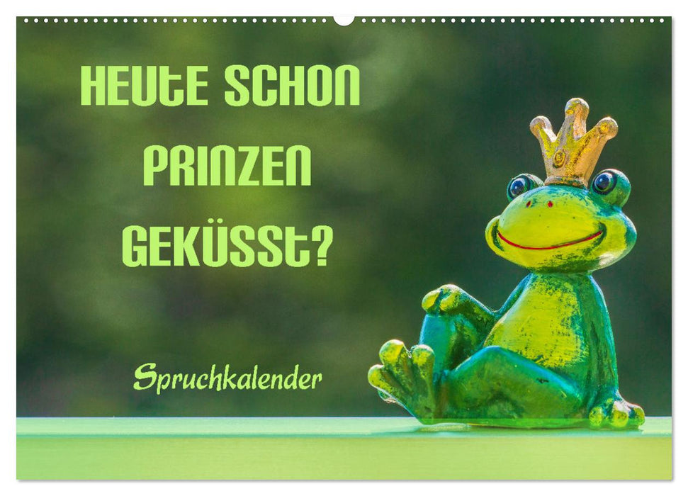 Heute schon Prinzen geküsst? Spruchkalender (CALVENDO Wandkalender 2026)