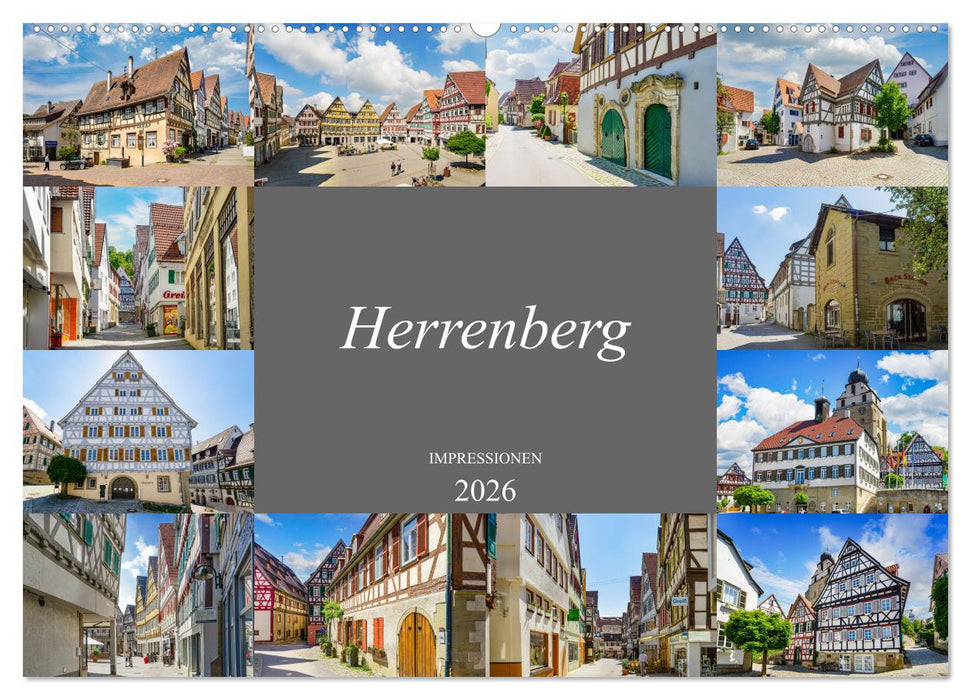 Herrenberg Impressionen (CALVENDO Wandkalender 2026)