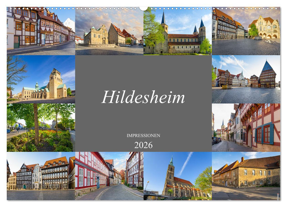 Hildesheim Impressionen (CALVENDO Wandkalender 2026)