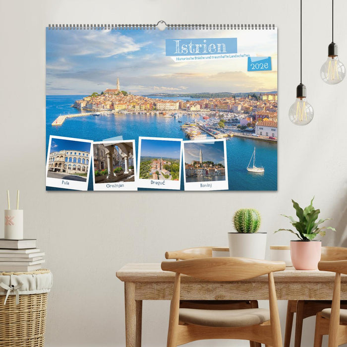 Istrien - Historische Städte und traumhafte Landschaften (CALVENDO Wandkalender 2026)