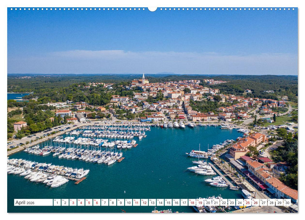 Istrien - Historische Städte und traumhafte Landschaften (CALVENDO Wandkalender 2026)