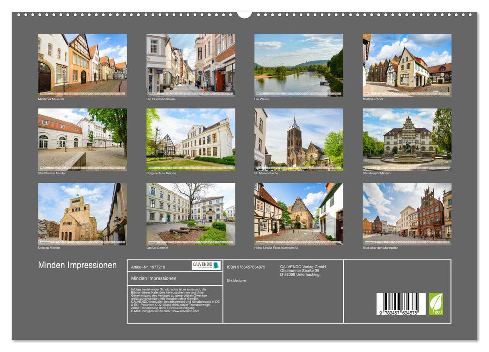 Minden Impressionen (CALVENDO Wandkalender 2026)