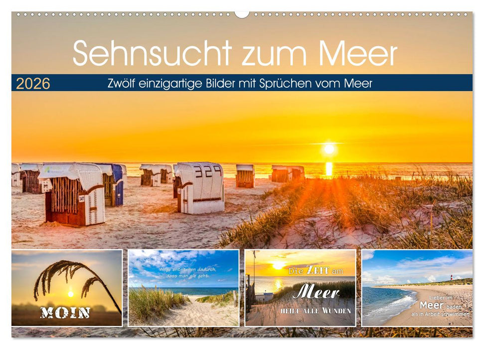 Sehnsucht zum Meer (CALVENDO Wandkalender 2026)