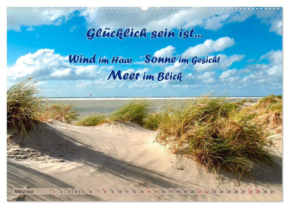 Sehnsucht zum Meer (CALVENDO Wandkalender 2026)