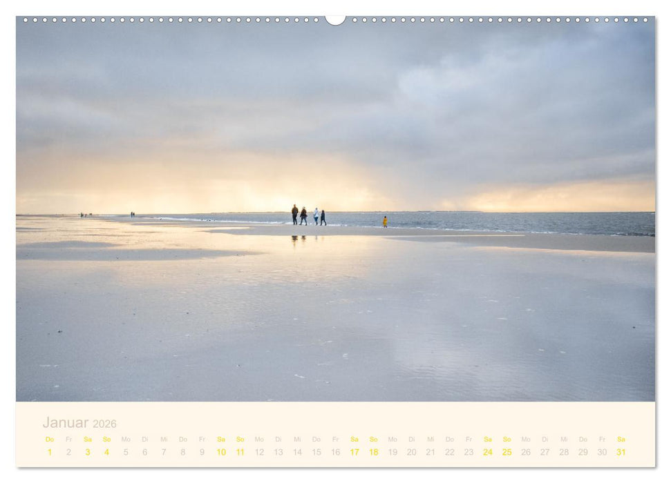 Traumstrände der Nordsee (CALVENDO Wandkalender 2026)