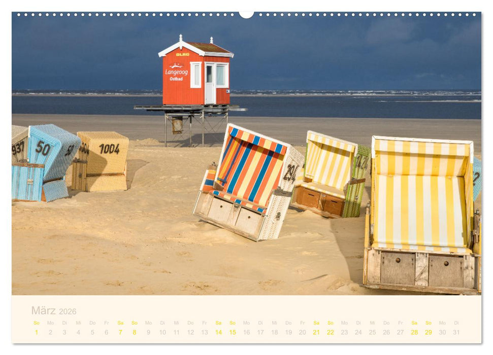 Traumstrände der Nordsee (CALVENDO Wandkalender 2026)