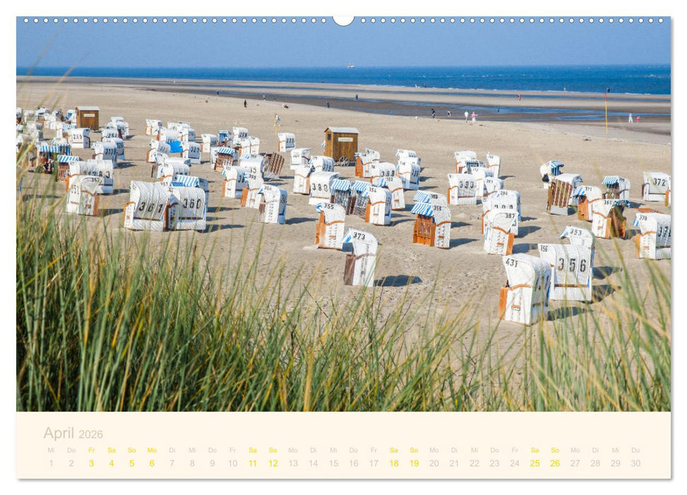 Traumstrände der Nordsee (CALVENDO Wandkalender 2026)