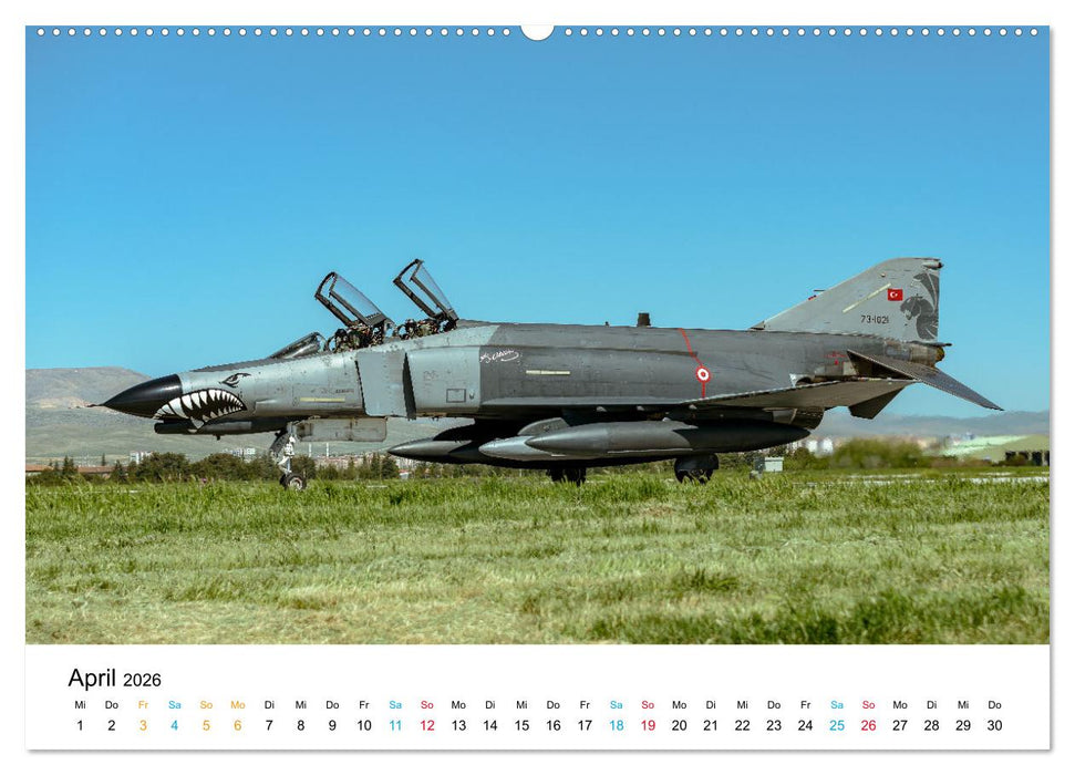 Die letzten McDonnell Douglas F-4 Phantom II (CALVENDO Wandkalender 2026)