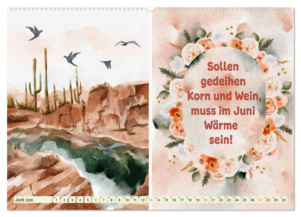 Regeln für das Wetter (CALVENDO Premium Wandkalender 2026)