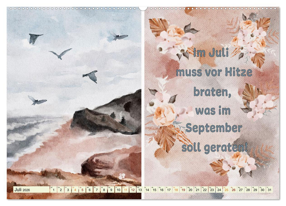 Regeln für das Wetter (CALVENDO Premium Wandkalender 2026)