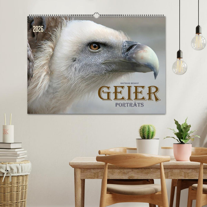 GEIERPORTRÄTS (CALVENDO Wandkalender 2026)