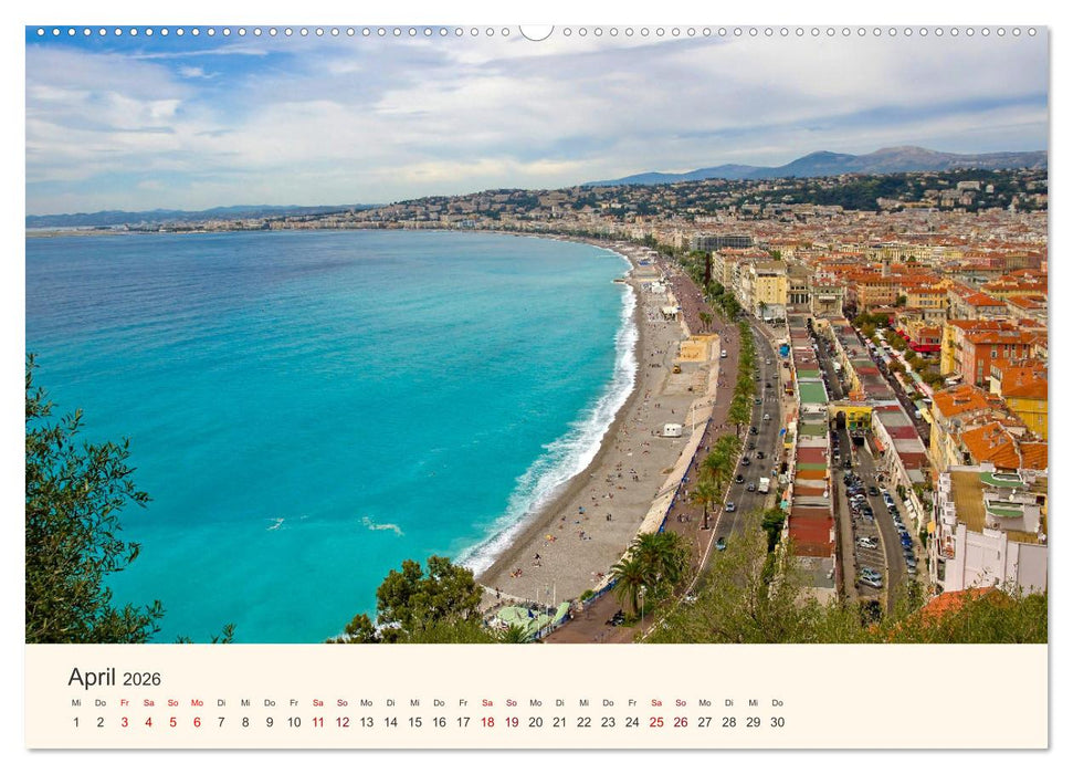 Wunderschöne Côte d'Azur (CALVENDO Wandkalender 2026)