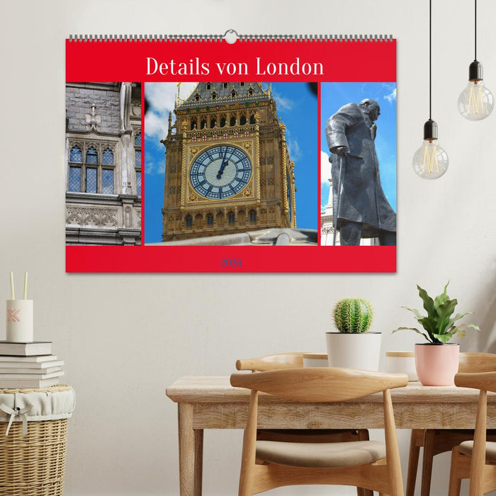 Details von London (CALVENDO Wandkalender 2026)