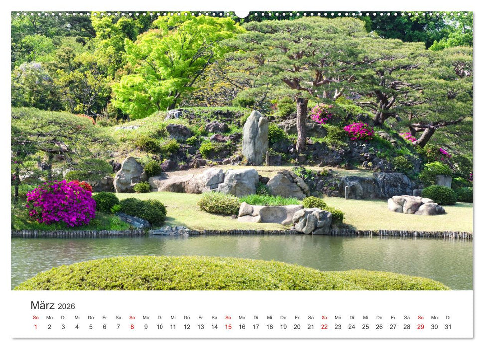 Gärten in Japan (CALVENDO Wandkalender 2026)