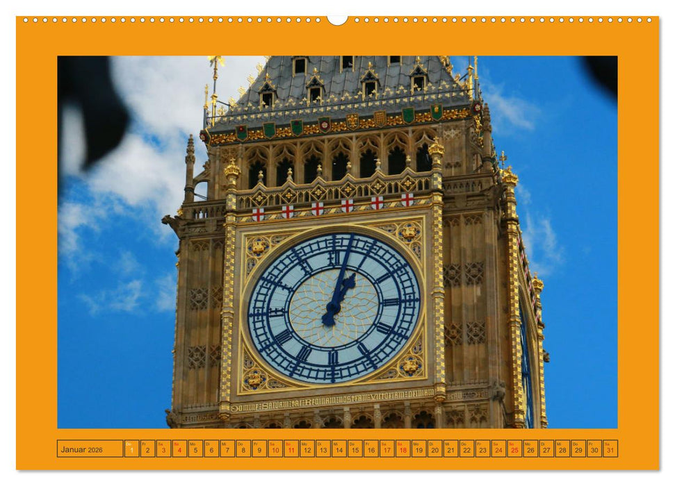 Details von London (CALVENDO Premium Wandkalender 2026)