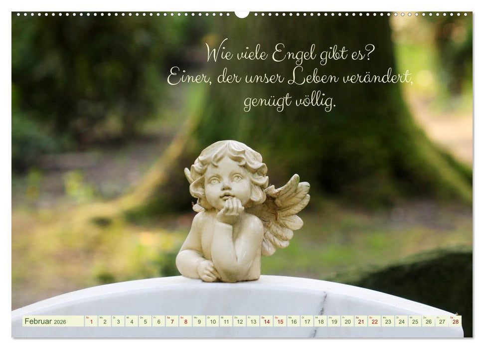 Geborgen unter Engelsflügeln (CALVENDO Premium Wandkalender 2026)