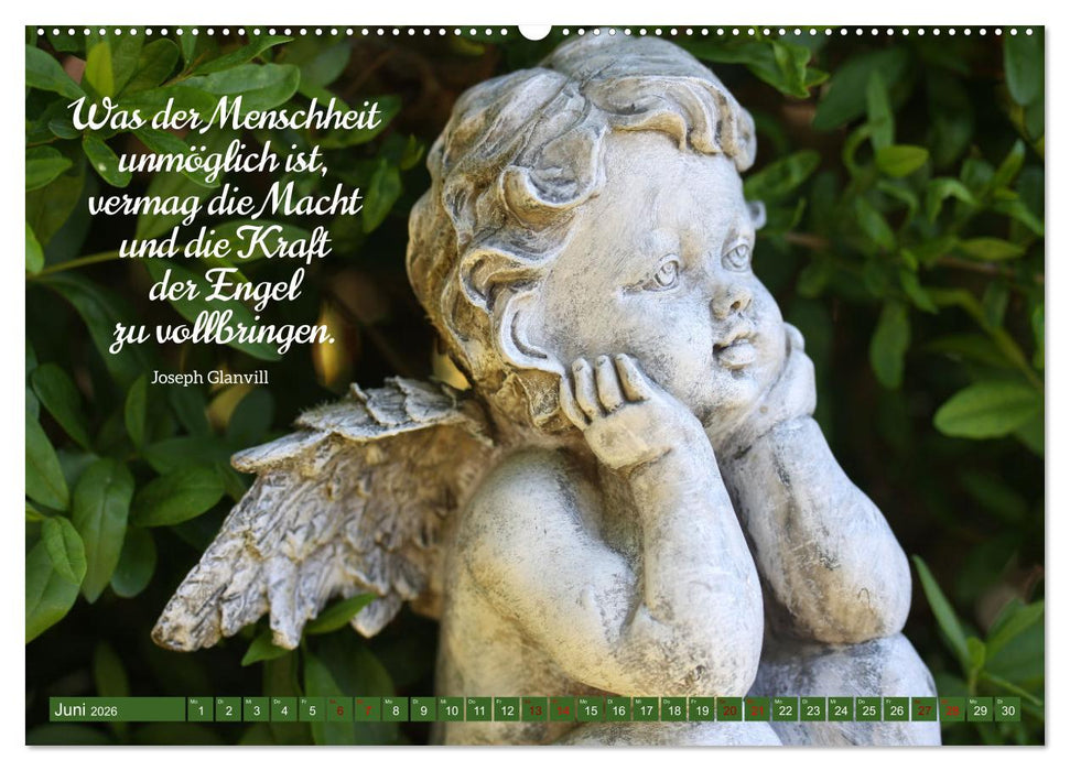 Geborgen unter Engelsflügeln (CALVENDO Premium Wandkalender 2026)