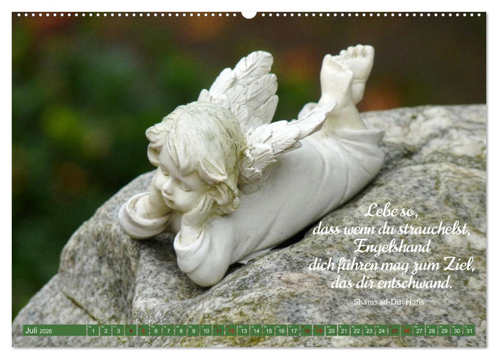 Geborgen unter Engelsflügeln (CALVENDO Premium Wandkalender 2026)