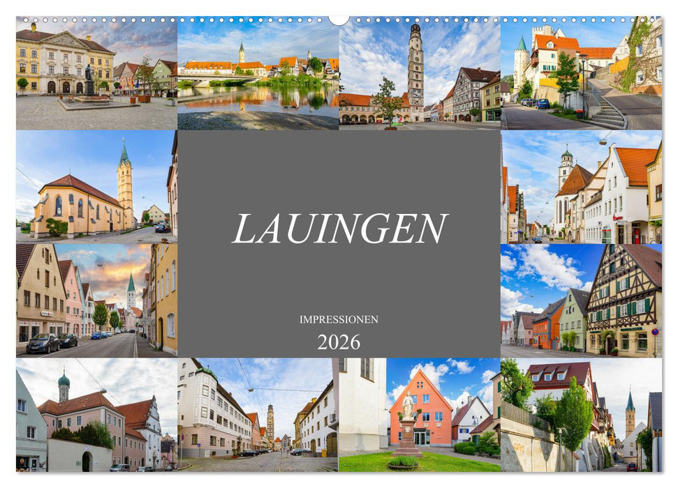 Lauingen Impressionen (CALVENDO Wandkalender 2026)