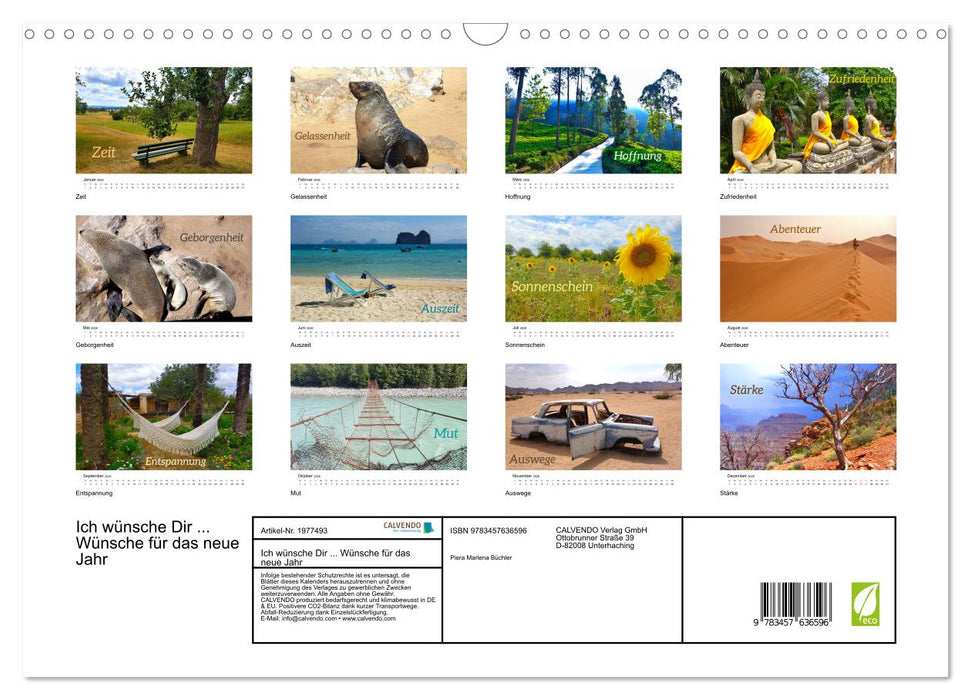 Ich wünsche Dir ... Wünsche für das neue Jahr (CALVENDO Wandkalender 2026)