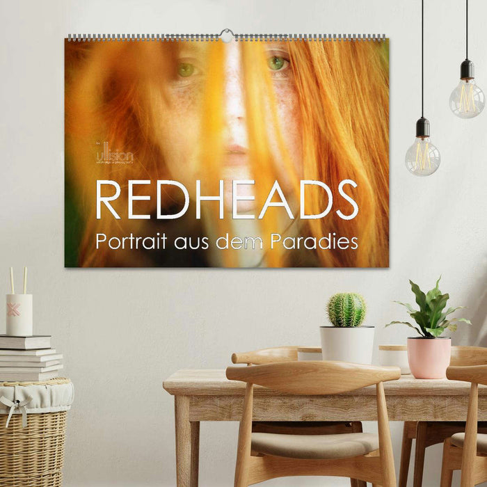 REDHEADS - Portrait aus dem Paradies (CALVENDO Wandkalender 2026)