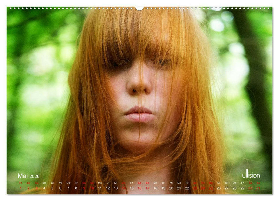 REDHEADS - Portrait aus dem Paradies (CALVENDO Wandkalender 2026)