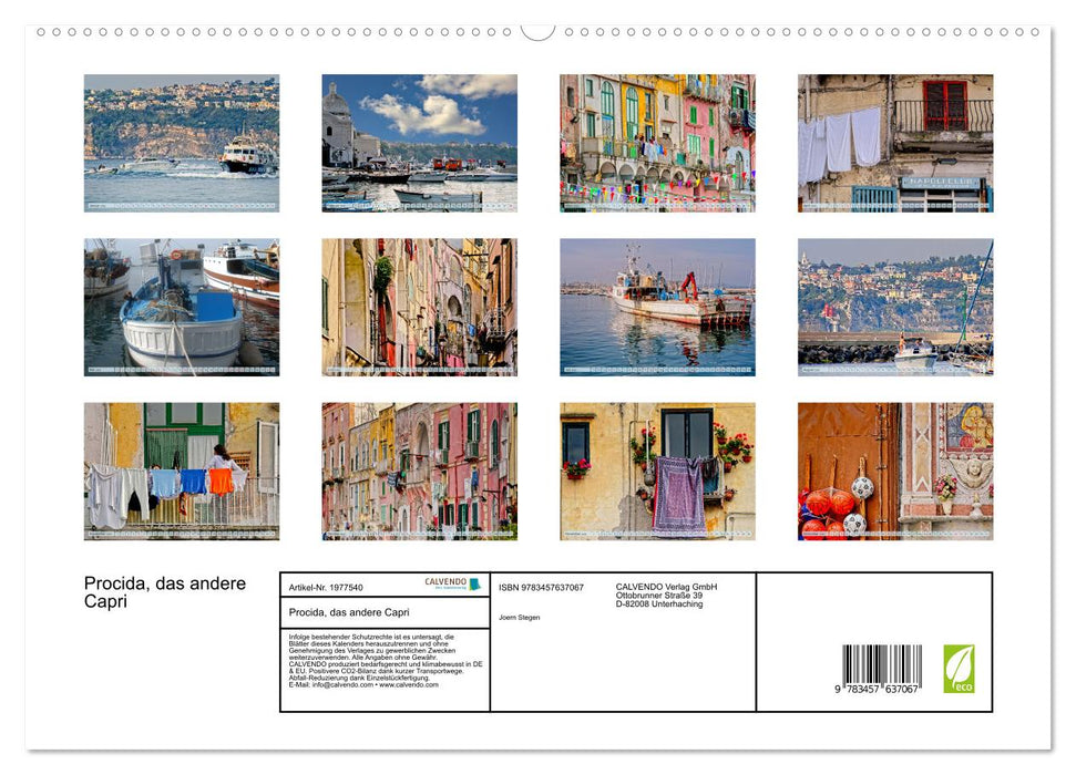 Procida, das andere Capri (CALVENDO Wandkalender 2026)