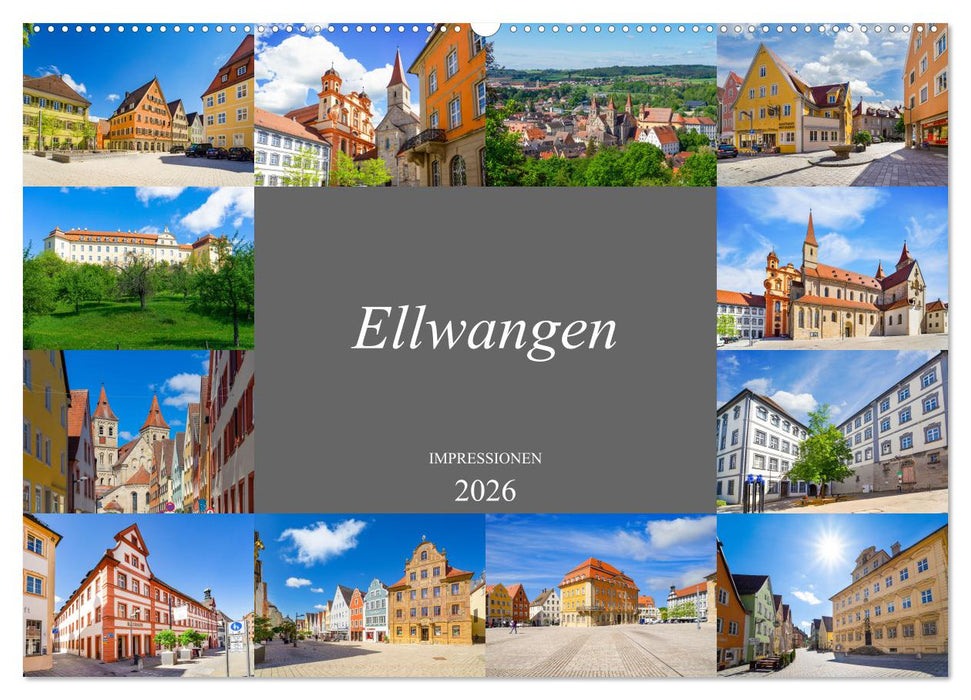 Ellwangen Impressionen (CALVENDO Wandkalender 2026)
