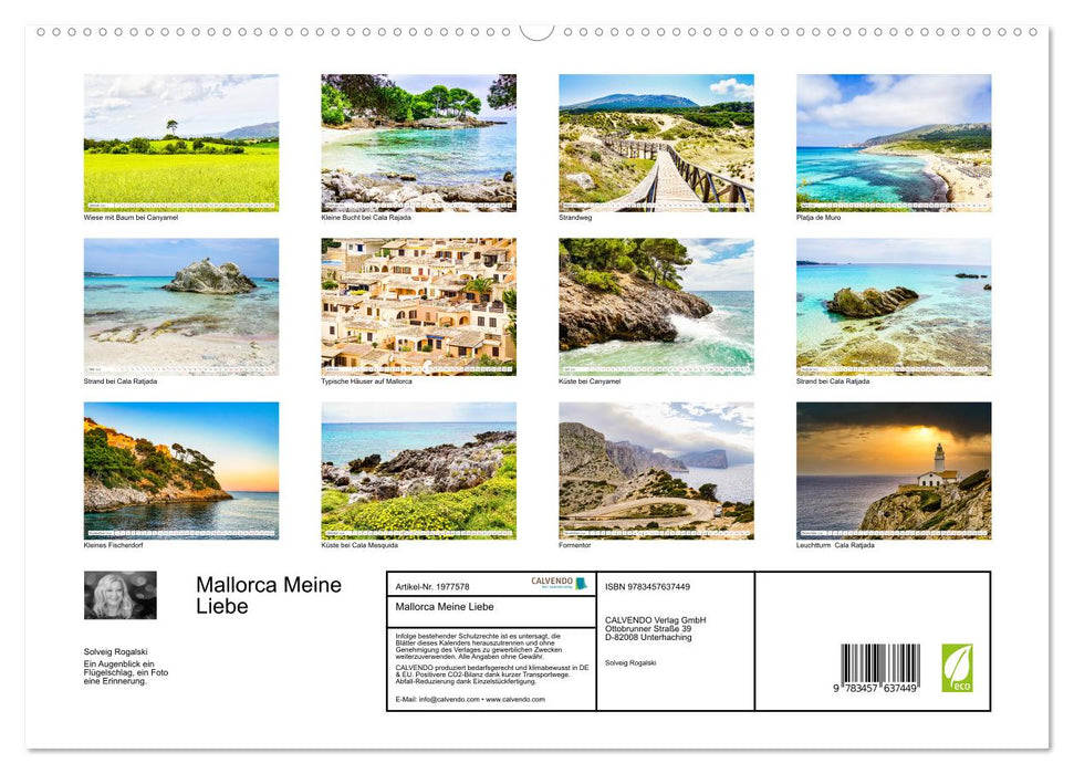Mallorca Meine Liebe (CALVENDO Wandkalender 2026)