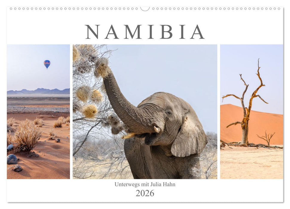 Namibia - unterwegs mit Julia Hahn (CALVENDO Wandkalender 2026)