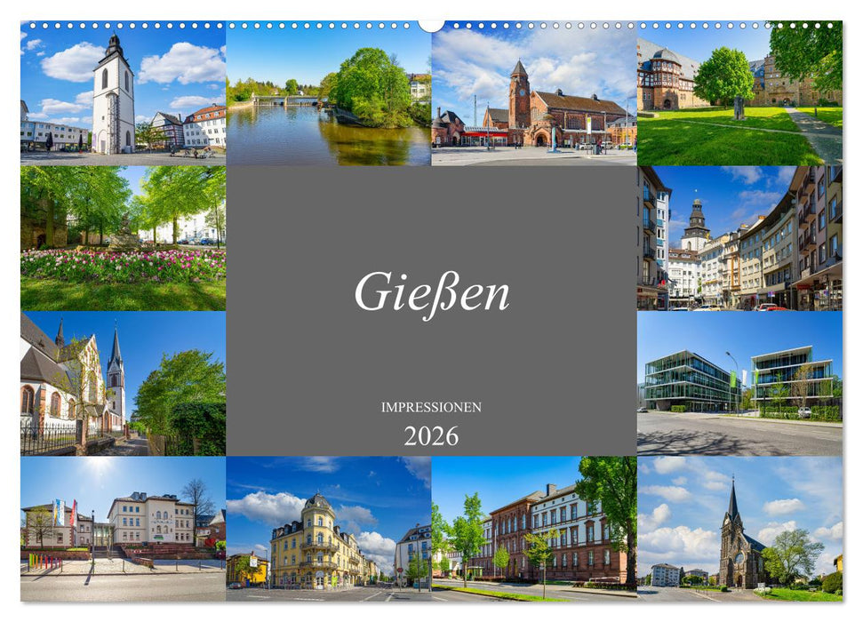 Gießen Impressionen (CALVENDO Wandkalender 2026)