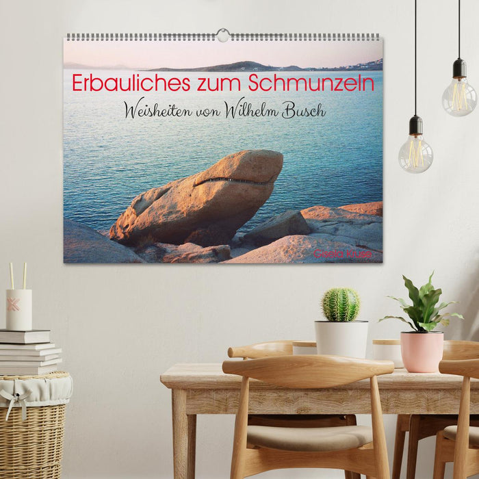 Erbauliches zum Schmunzeln - Weisheiten von Wilhelm Busch (CALVENDO Wandkalender 2026)