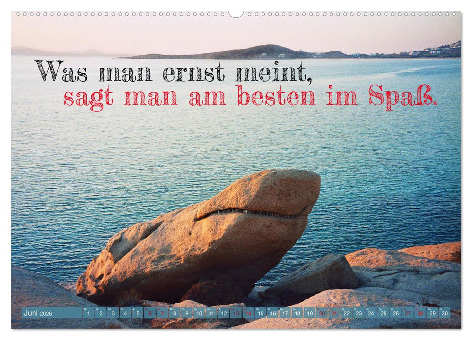 Erbauliches zum Schmunzeln - Weisheiten von Wilhelm Busch (CALVENDO Wandkalender 2026)