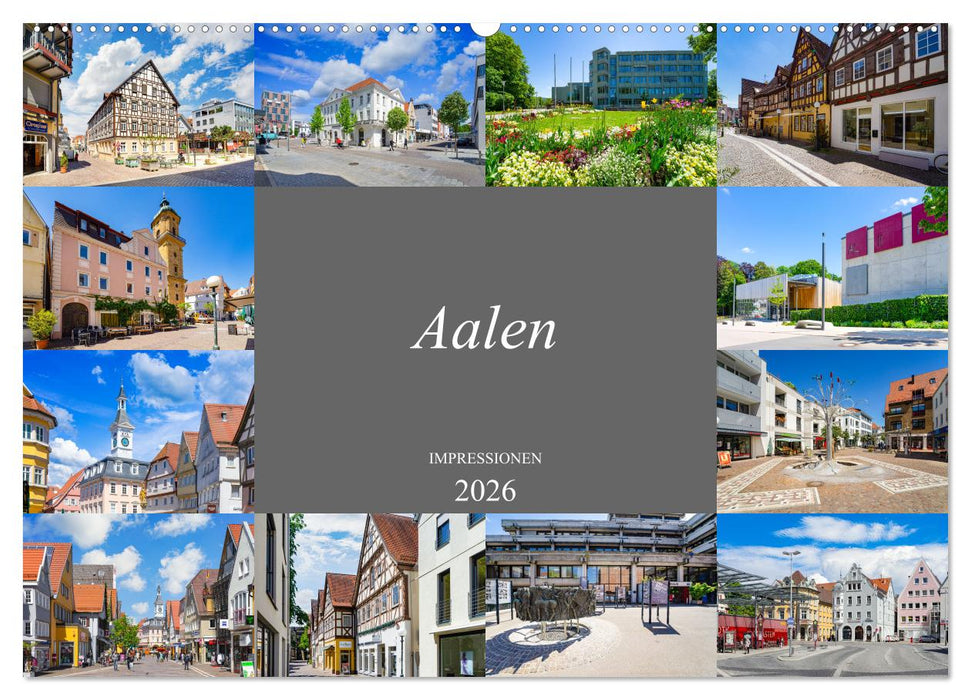 Aalen Impressionen (CALVENDO Wandkalender 2026)